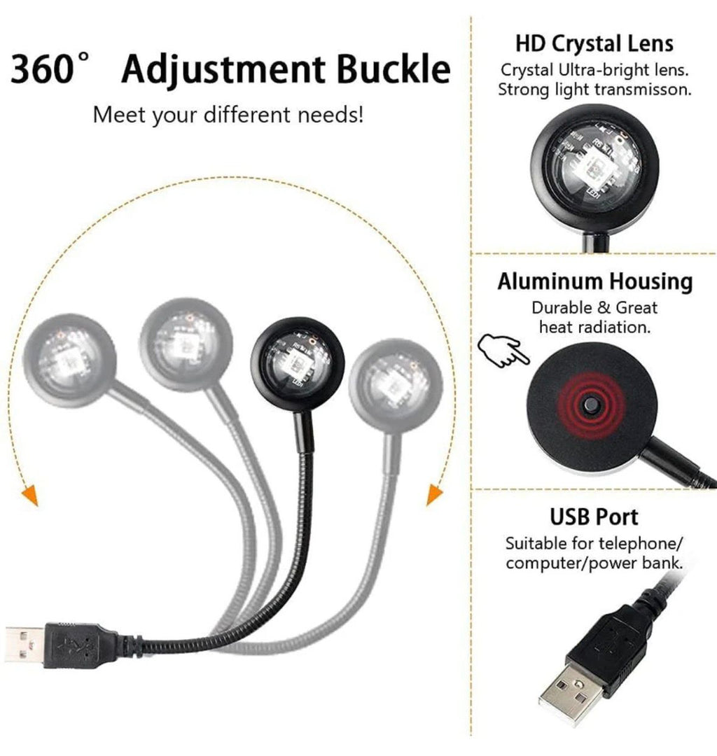 🌅 NovaGlow™ LED Sunset Lamp