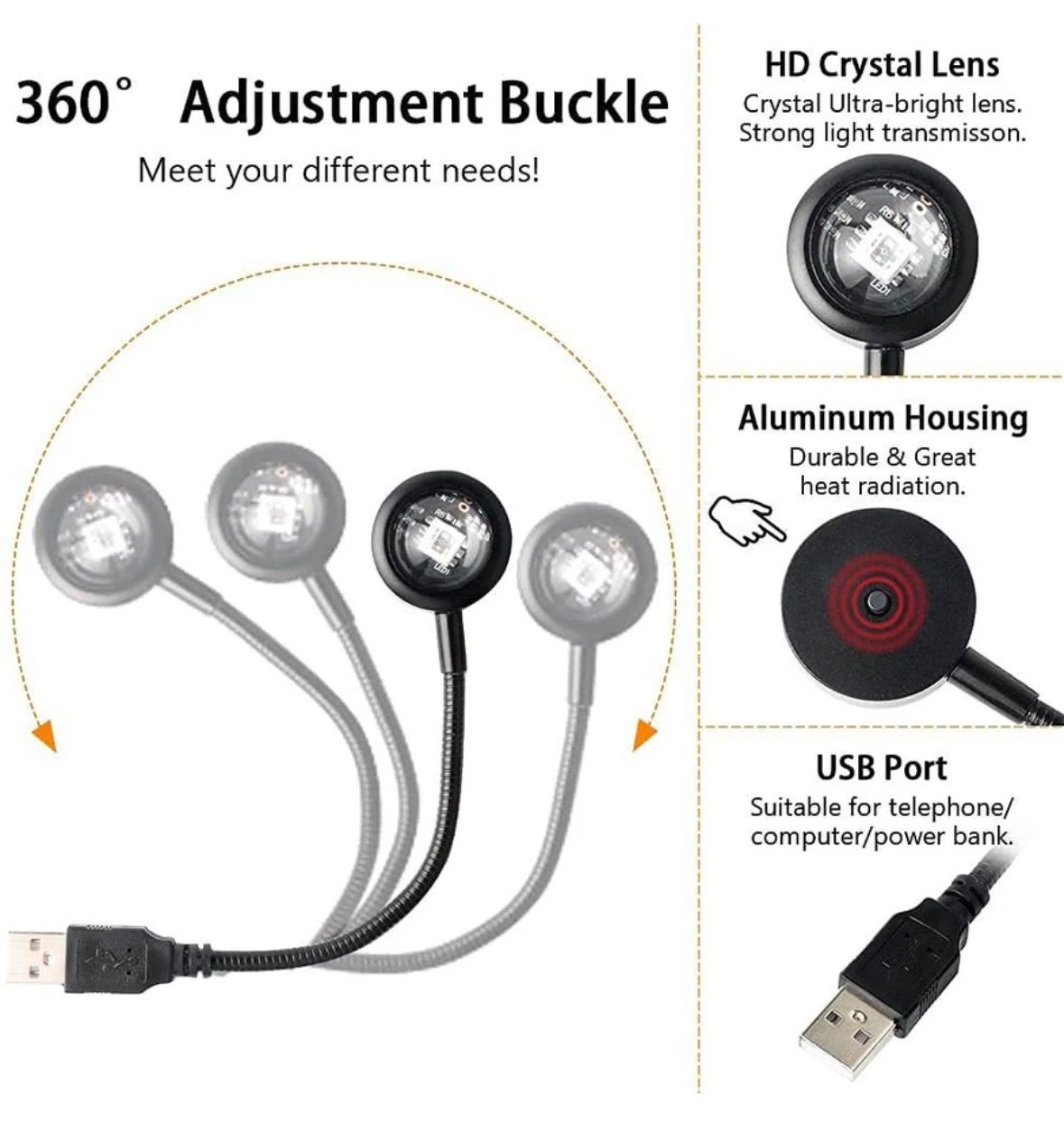 🌅 NovaGlow™ LED Sunset Lamp
